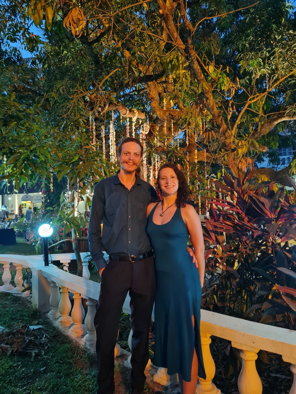 Sven at a tropical garden